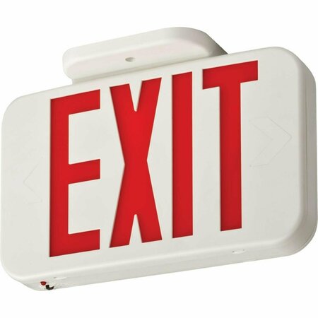 LITHONIA LIGHTING Contractor Select Switch with Hardwired LED Exit Sign White Red & Green LI8927